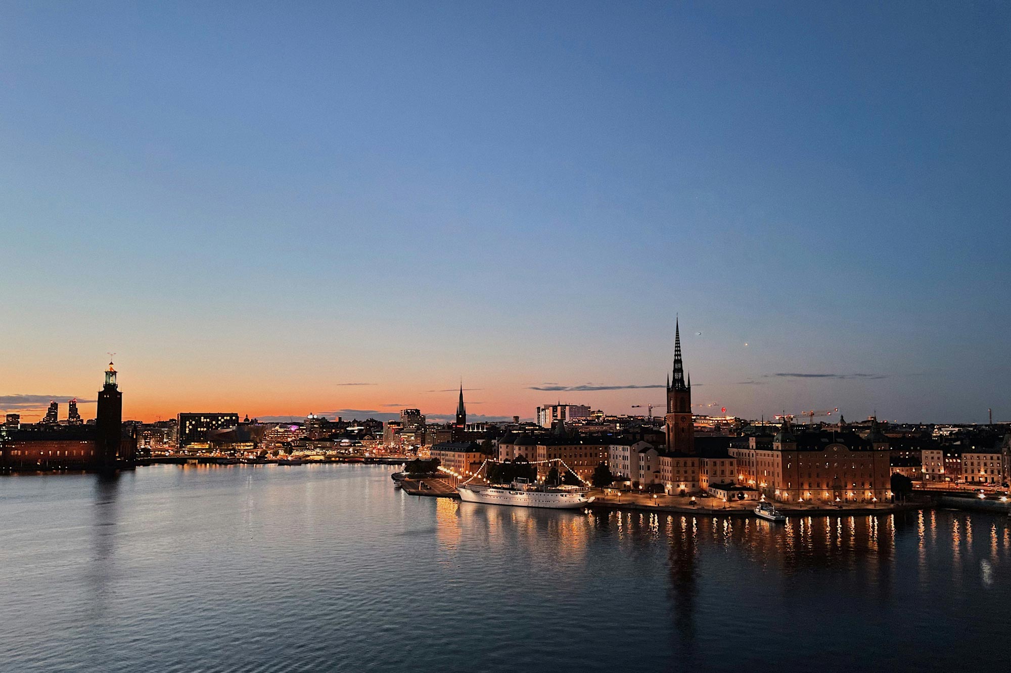 Stockholm Sweden by night